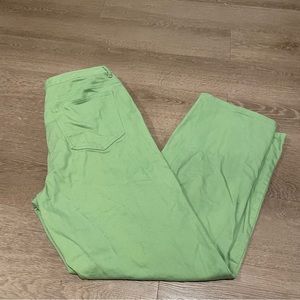 Talbots stretch jeans green size 12 inseam 28”